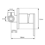 Load image into Gallery viewer, Blaze Series Gun Metal Grey Wall Mixer
