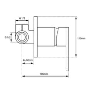 Blaze Series Gun Metal Grey Wall Mixer