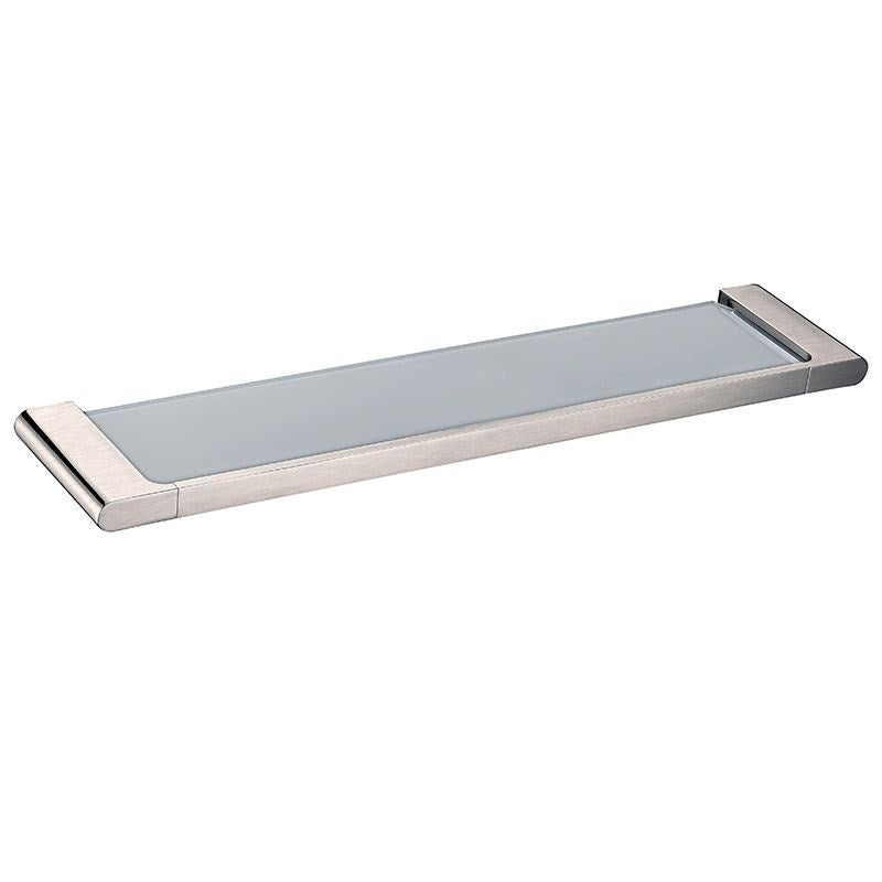VOG Series Brushed Nickel Glass Shelf