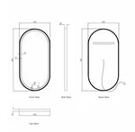 Load image into Gallery viewer, LED Noosa 900x450 Metal Frame Mirror
