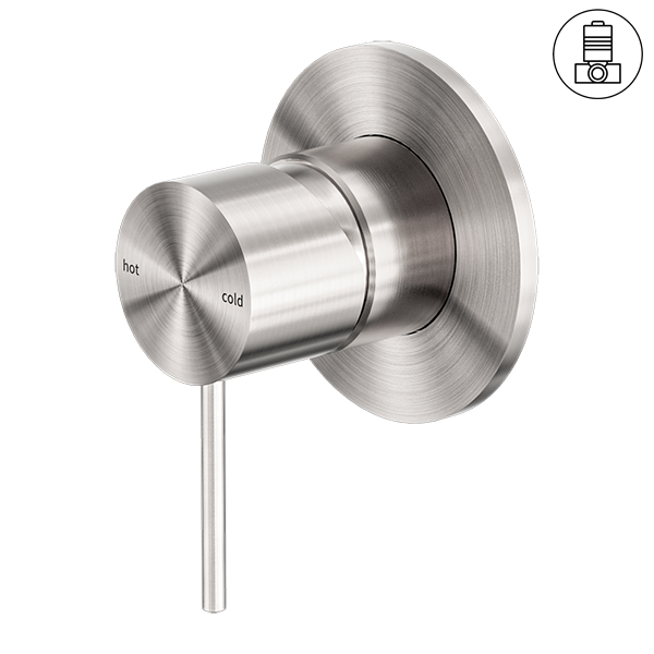 MECCA SHOWER MIXER 80MM PLATE BRUSHED NICKEL