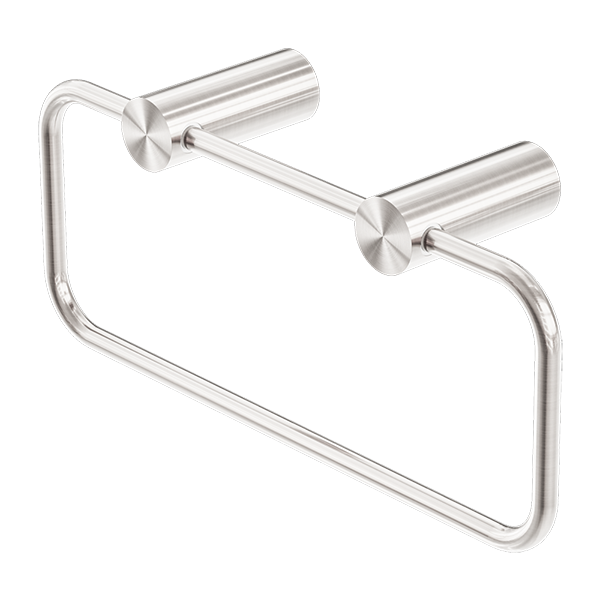 NEW MECCA TOWEL RING BRUSHED NICKEL
