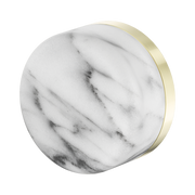 Serenity Progressive Shower Mixer With Arabescato Corchia Handle Brushed Gold