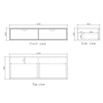 Load image into Gallery viewer, Moonlight White Wall Hung Cabinet
