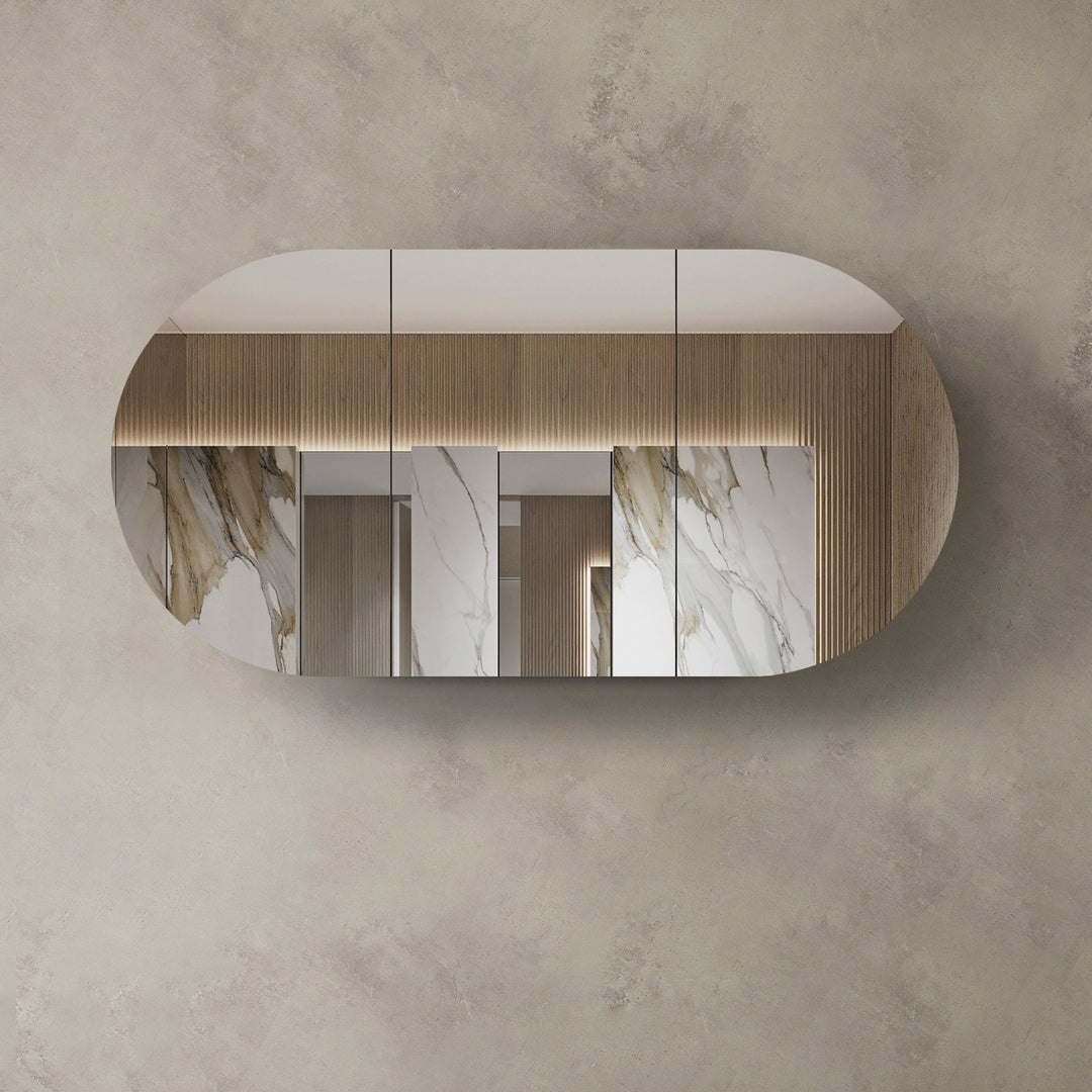 Bondi Natural Oak Shaving Cabinet