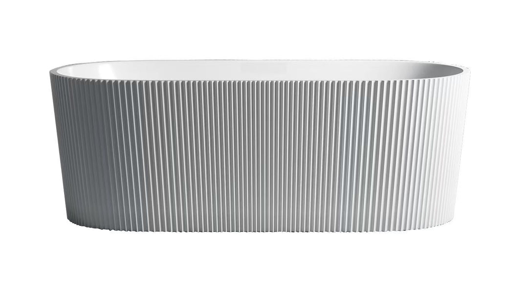 Agena Fluted Acrylic Freestanding Bath