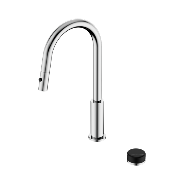 Serenity Progressive Pull Out kitchen Set With Marquina Black Handle Chrome