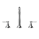 Load image into Gallery viewer, YORK BASIN SET WITH WHITE PORCELAIN LEVER CHROME
