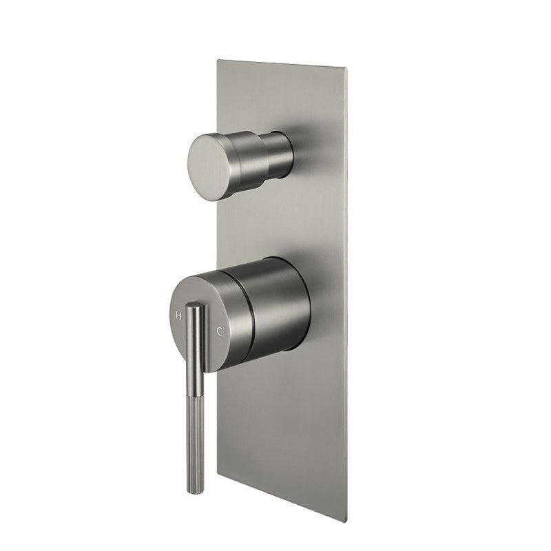 CADDENCE Series Brushed Nickel Wall Mixer with Diverter