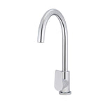 Load image into Gallery viewer, Round Paddle Gooseneck Kitchen Mixer Tap - Polished Chrome

