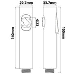 Load image into Gallery viewer, Round Brushed Brass ABS Toilet Bidet Spray Kit with Stainless Steel Hose
