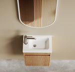 Load image into Gallery viewer, Mini Ensuite Vanity 400mm Woodland Oak Fluted Vanity
