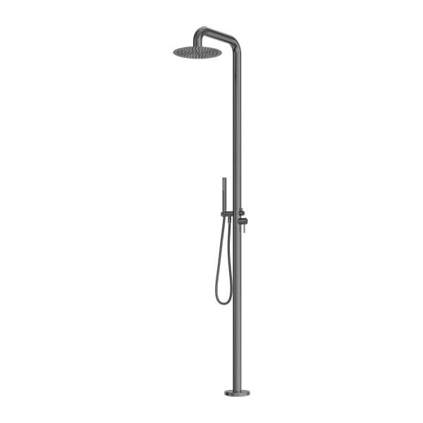 Zen SS316L Outdoor Freestanding Shower Column Graphite