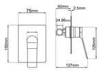 Load image into Gallery viewer, RUSHY Series Square Chrome Wall Mixer(color up)
