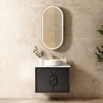 Load image into Gallery viewer, Laguna Black American Oak Wall Hung Vanity
