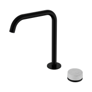 Serenity Progressive Bath/Kitchen Mixer Edge Spout With Carrara Handle Matte Black