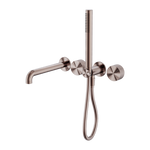 Load image into Gallery viewer, OPAL PROGRESSIVE SHOWER SYSTEM SEPARATE PLATE WITH SPOUT 250MM BRUSHED BRONZE
