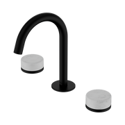 Serenity Basin Set Arc Spout With Carrara Handle Matte Black