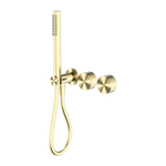 Load image into Gallery viewer, KARA PROGRESSIVE SHOWER SYSTEM SEPARATE PLATE BRUSHED GOLD
