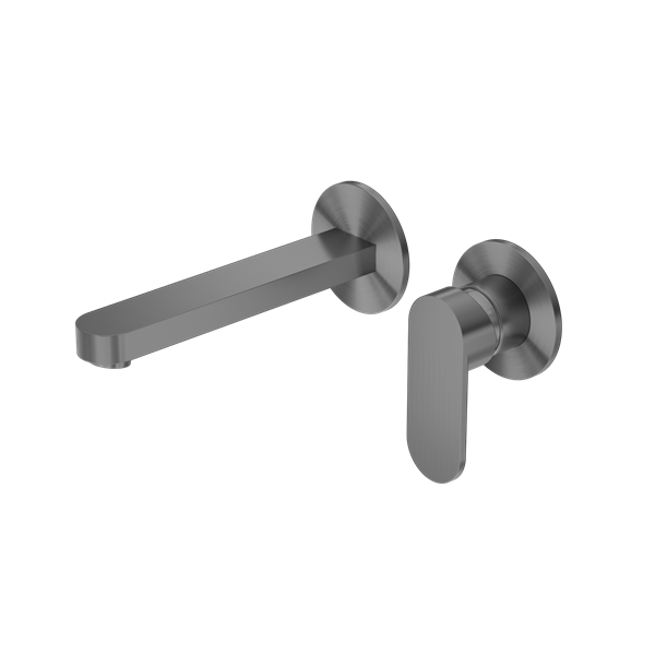 ECCO WALL BASIN/BATH MIXER SEPARATE BACK PLATE GUN METAL