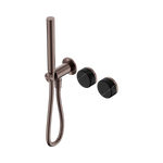 Load image into Gallery viewer, Serenity Progressive Shower System With Marquina Black Handle And Slim Shower Brushed Bronze
