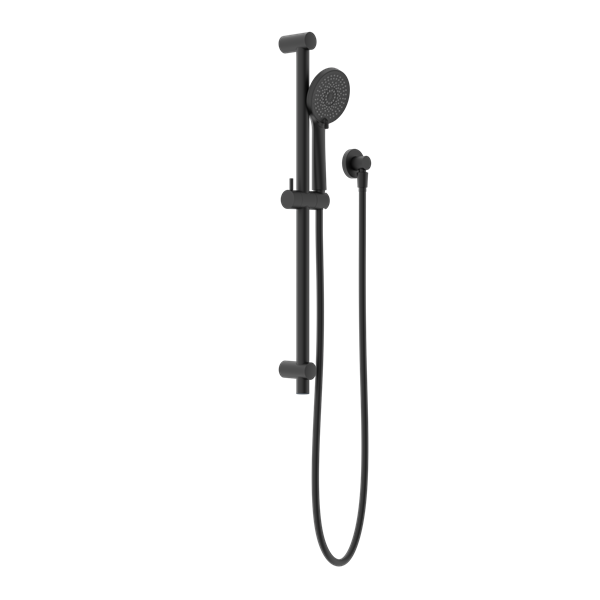 ROUND METAL PROJECT SHOWER RAIL 4 STAR RATING MATTE BLACK