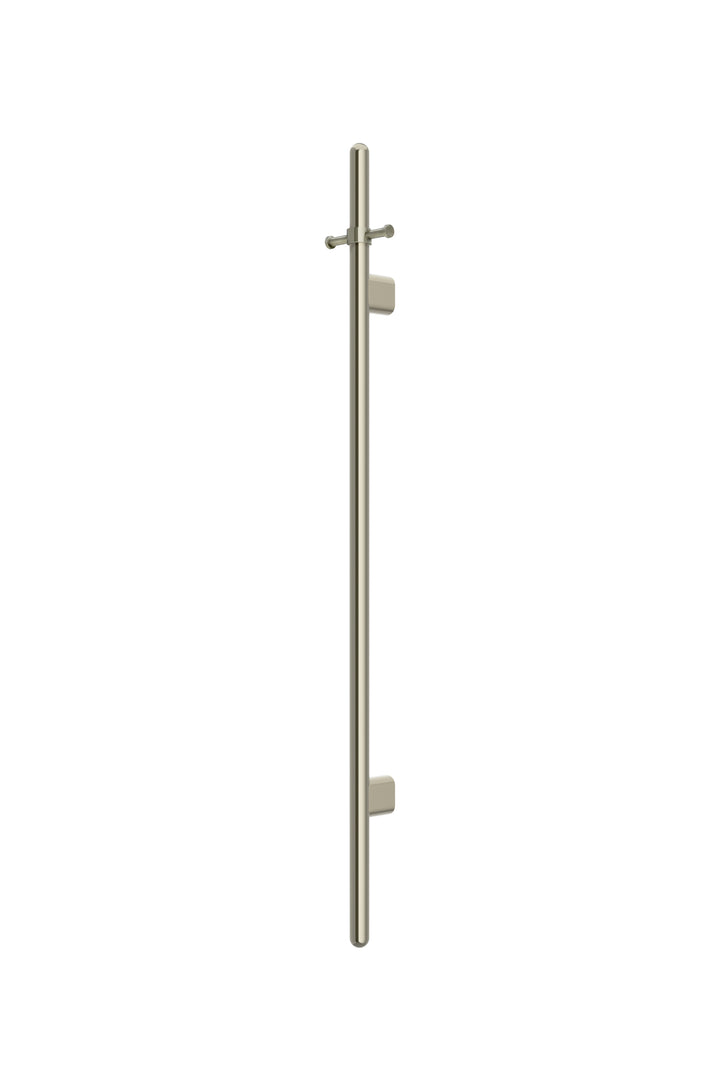 Heated Vertical Towel Rail - PVD Brushed Nickel