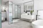 Load image into Gallery viewer, Square Freestanding Bath Mixer - Matte Black
