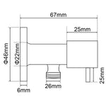 Load image into Gallery viewer, Bathroom Round Chrome 1/4 Turn Washing Machine Stop Taps(One Pair)

