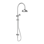 Load image into Gallery viewer, YORK TWIN SHOWER WITH WHITE PORCELAIN HAND SHOWER CHROME
