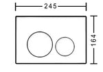 Load image into Gallery viewer, Pacific Empire Pty Ltd (SUP) Dual Flush Plate Round Chrome
