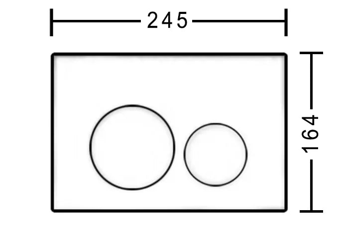 Pacific Empire Pty Ltd (SUP) Dual Flush Plate Round Chrome