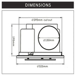 Load image into Gallery viewer, AllAir Pro 250 LED  HIGH EXTRACTION ROUND EXHAUST
