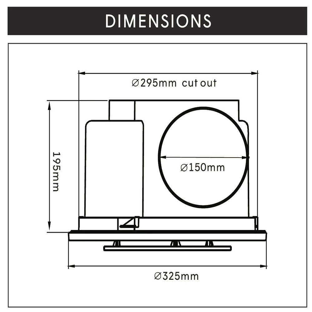 AllAir Pro 250 LED  HIGH EXTRACTION ROUND EXHAUST