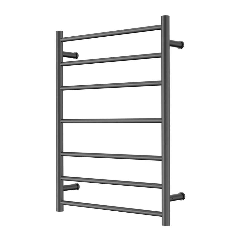 MECCA 240V 7 BAR HEATED TOWEL LADDER GUN METAL
