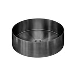 Load image into Gallery viewer, Steel Round Bathroom Basin 380 x 110 - Gunmetal Black
