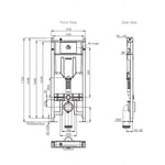 Load image into Gallery viewer, Pneumatic In wall Cistern 150mm (Wall Hung) low height
