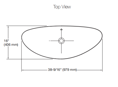 Veil Oval Vessel Basin