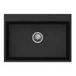 Load image into Gallery viewer, Black Carysil Waltz 680 Granite Single Bowl Stone Kitchen Sink 680*500*220mm
