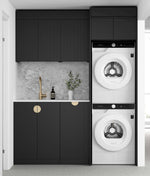 Load image into Gallery viewer, Laundry Kit 1715C Marlo Black with Natural Carrara Marble Top
