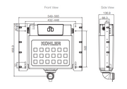 Pneumatic In wall Cistern 150mm (Wall Face) Low Level Installation