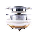 Load image into Gallery viewer, 40mm Mushroom Chrome Brass Bathtub Pop Up Waste without Overflow
