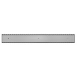 Load image into Gallery viewer, TILE INSERT V CHANNEL FLOOR GRATE 80MM OUTLET WITH HOLE SAW GUN METAL
