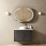 Load image into Gallery viewer, Laguna Black American Oak Wall Hung Vanity
