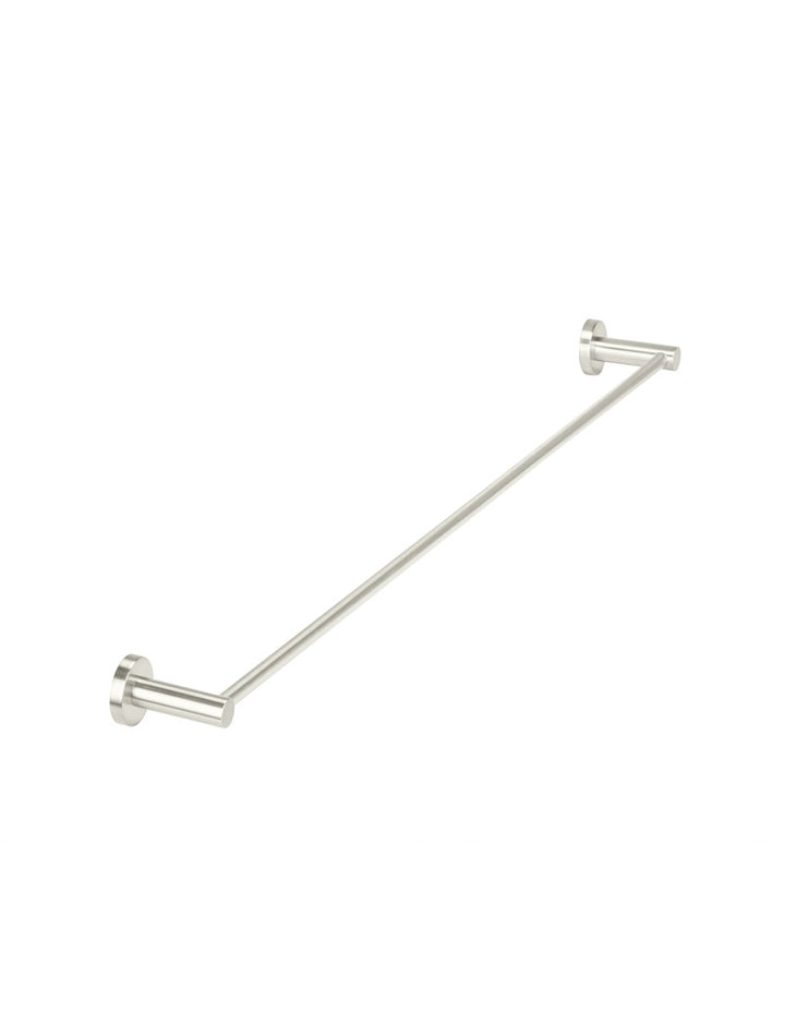 Round Single Towel Rail 900mm - PVD Brushed Nickel