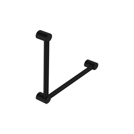 MECCA CARE 32MM AMBULANT TOILET GRAB RAIL 90 DEGREE 450x450MM MATTE BLACK