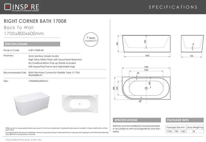 Corner bathtub