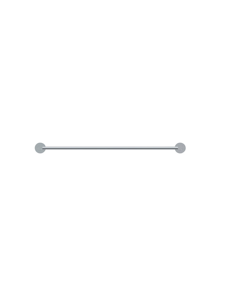Round Single Towel Rail 600mm - Polished Chrome