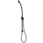 Load image into Gallery viewer, Round Black Shower Station without Shower Head and Handheld Shower(Stainless Steel Hose)
