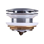 Load image into Gallery viewer, 40mm Mushroom Chrome Brass Bathtub Pop Up Waste without Overflow
